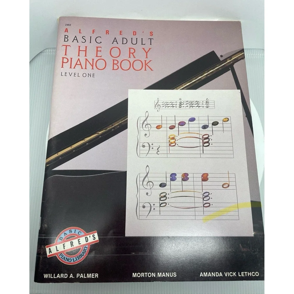 Alfred's Basic Adult Theory Piano Book Level One‎ Learn Piano Beginners Book